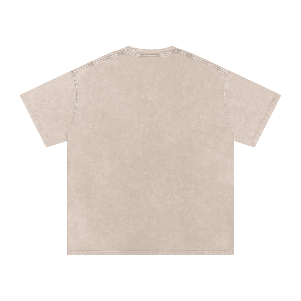 Jesus Calms The Storm Snow Washed Oversized Cotton T-Shirt