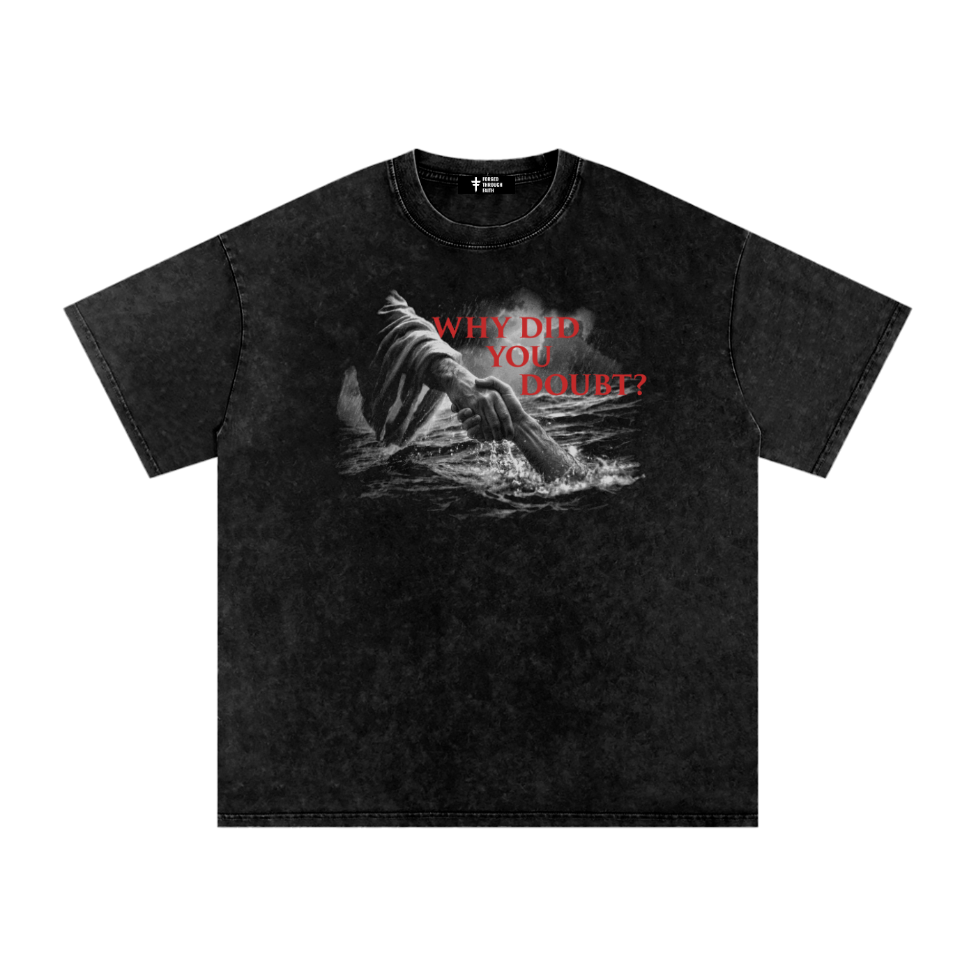 Peter's Rescue - Snow Washed Oversized Cotton T-Shirt