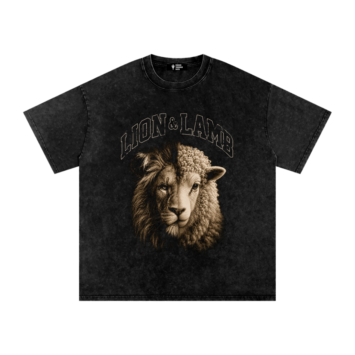 Lion & Lamb - Snow Washed Oversized Cotton T-Shirt