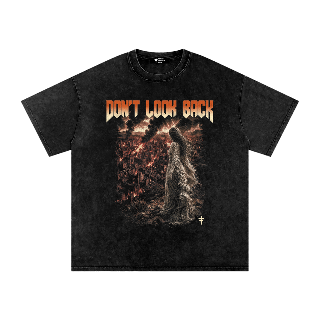 Sodom & Gomorrah - Oversized Snow Washed Cotton T-Shirt